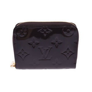 Louis Vuitton Vernis Patent Zippy Wallet Amaranth Purple Monogram Case